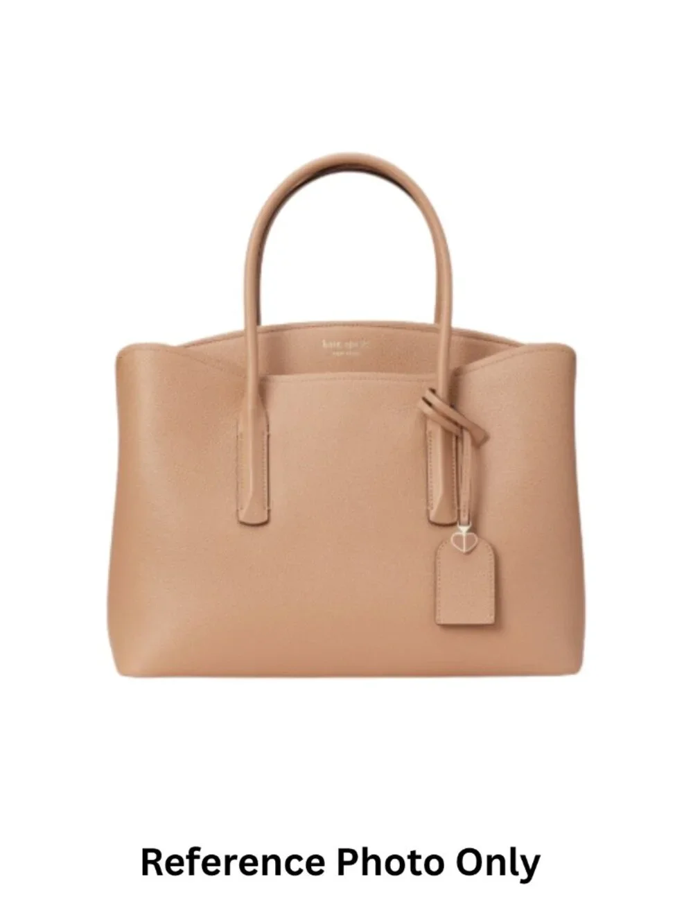 Kate Spade Margaux Large Satchel in Beige Leather - Pre-Loved